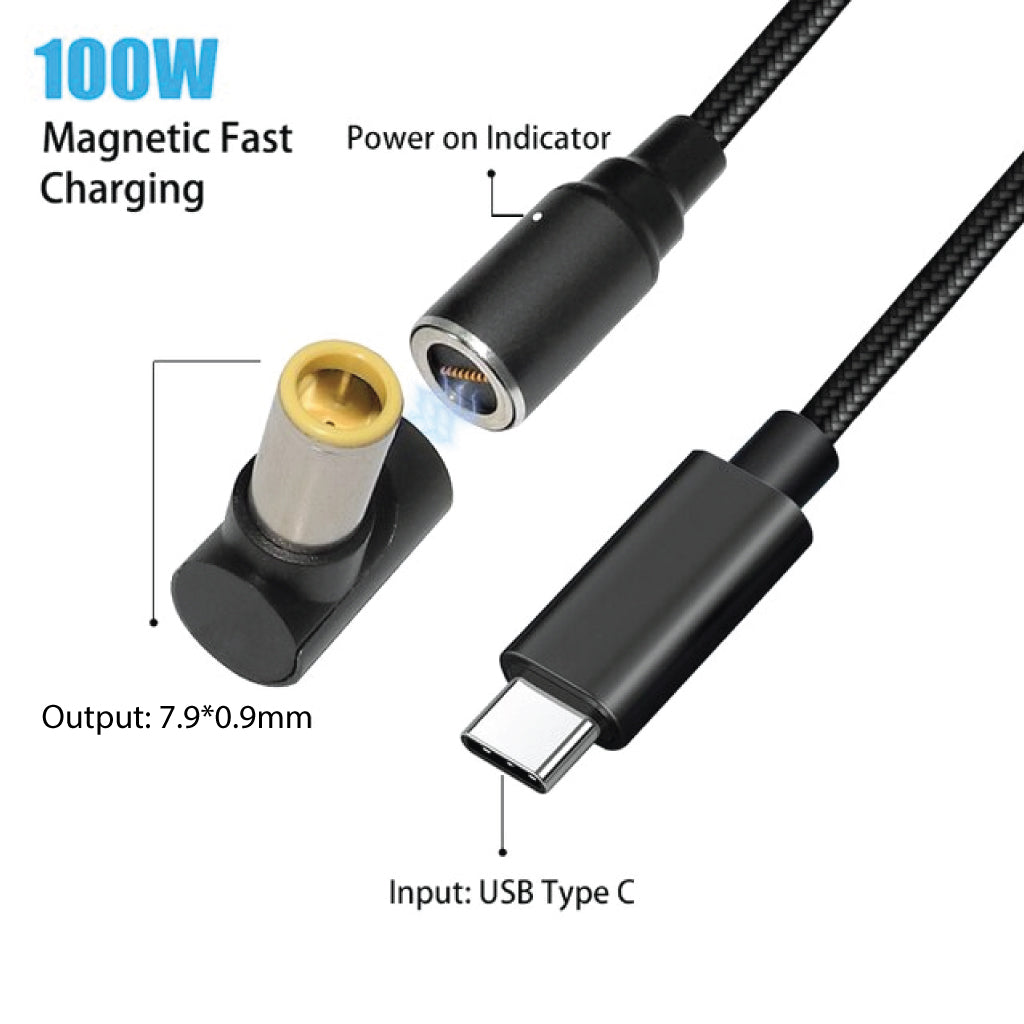 Concept-Kart-TECPHILE-100W-Magnetic-Charging-Cable-with-Adapter-for-Lenovo-2-_2