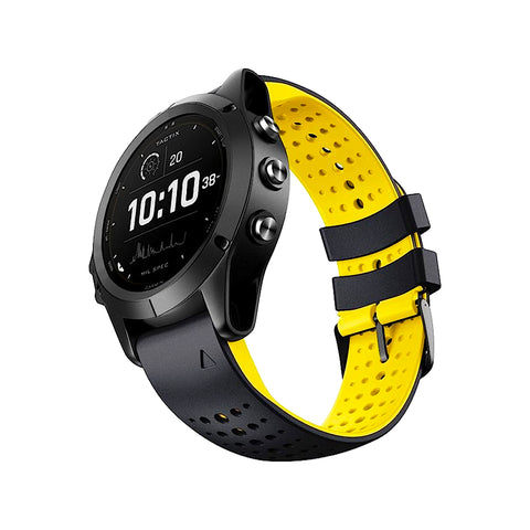 TECPHILE - 22mm Quickfit Garmin Silicon Watch Strap - 0