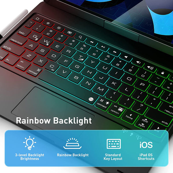 TECPHILE - F109ATS Keyboard Case for iPad - 2