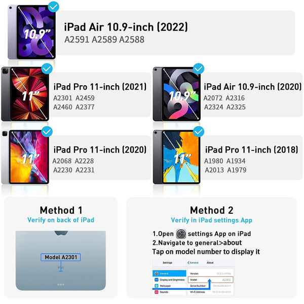 TECPHILE - F109ATS Keyboard Case for iPad - 9