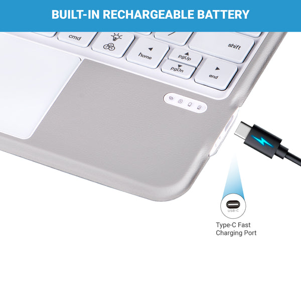 TECPHILE - J3125-6D Wireless Keyboard Case for iPad - 16