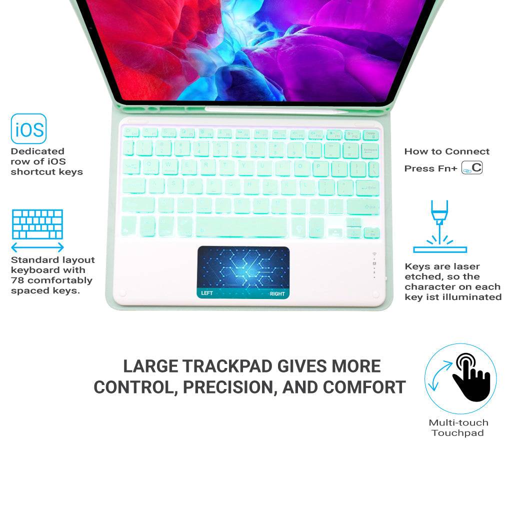Concept-Kart-TECPHILE-PS11T-Wireless-Keyboard-Case-For-iPad-Green-1_3