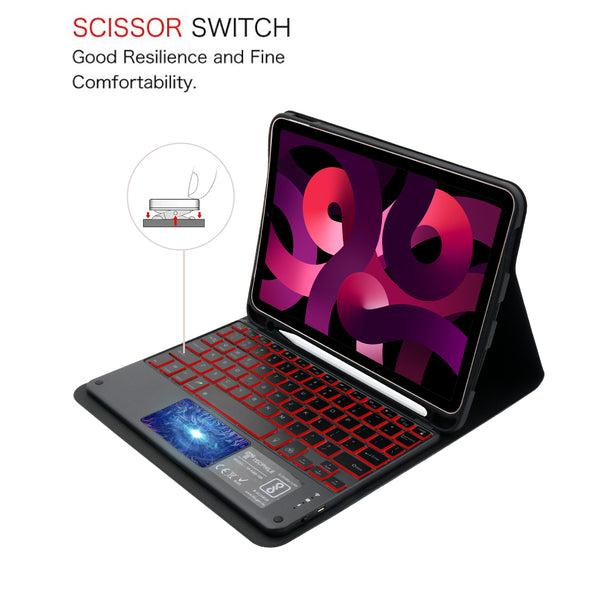 TECPHILE - PS209T Wireless Keyboard Case for iPad - 15