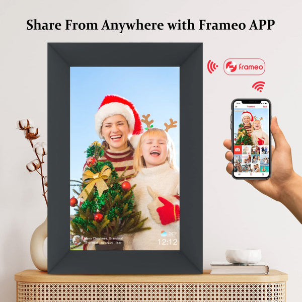 TECPHILE - Portrait 9 inch Smart WiFi Photo Frame - 9
