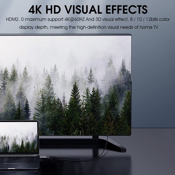 TECPHILE - Type C to HDMI 2.0 Adapter - 3