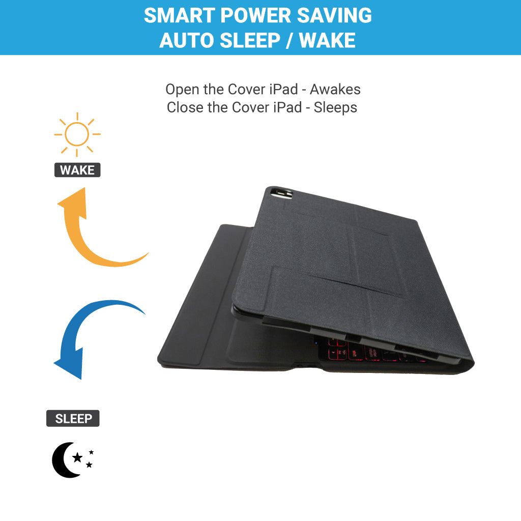 TECPHILE - W129TS Wireless Keyboard Case for iPad Pro 12.9