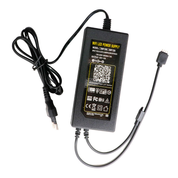 TECPHILE - 5050 60L RGB Smart LED Strip Light with Controller - 11