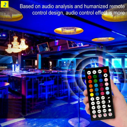 TECPHILE - 4 Pin RGB LED Strip Light IR Music Controller