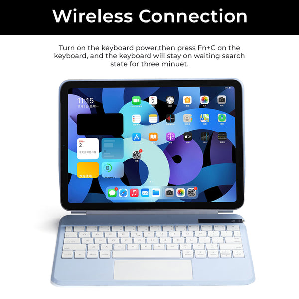 TECPHILE - P109 Magic keyboard Case for iPad - 17