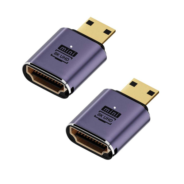 TECPHILE- 8K Mini HDMI to HDMI Adapter - 7