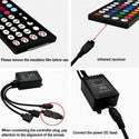 TECPHILE - 4 Pin RGB LED Strip Light IR Music Controller - 8