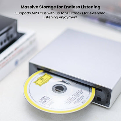 CD player with disc and storage features