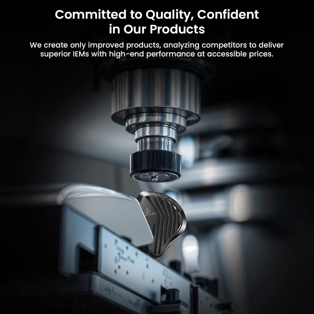 GK-KUNTEN IEM under microscope, emphasizing commitment to quality and high-end performance at accessible pricing.