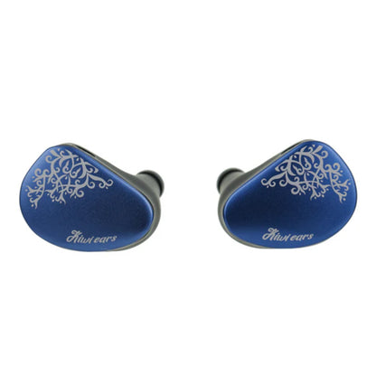 Blue Kiwi Ears Cadenza II in-ear monitors with white decorative logo