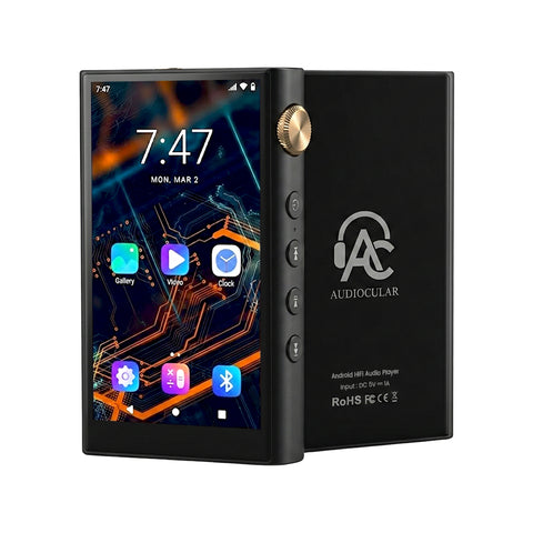 AUDIOCULAR Nexus HiFi Android 12 Digital Audio Player front view