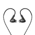 HiBy Yula 10mm Dynamic Driver HiFi In-Ear Monitor in sleek black finish with braided cable, designed for immersive audio and ergonomic fit.