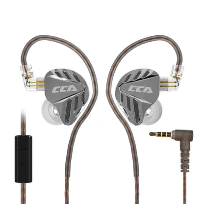CCA Falcon IEMs with silver and black design