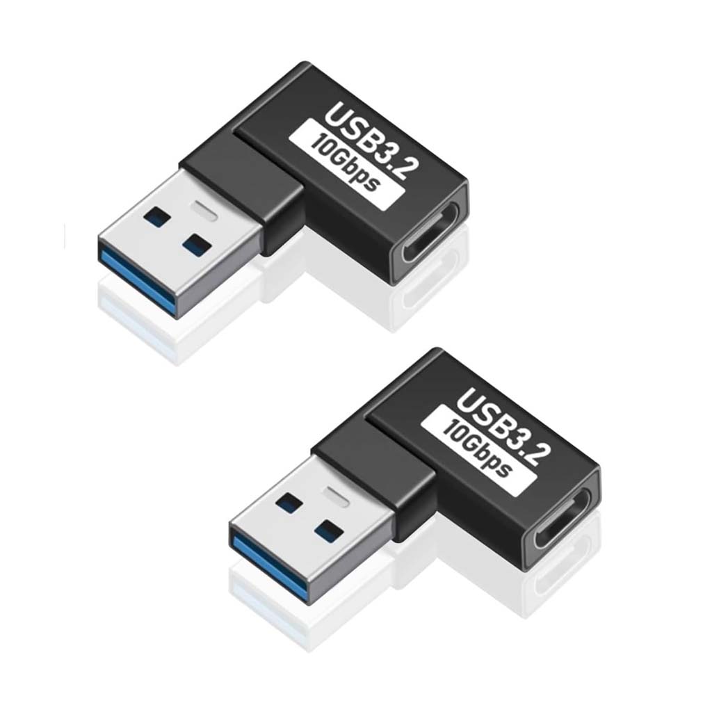 TECPHILE USB OTG Adapter pack with USB-A male to USB-C female 10Gbps connectors for universal device compatibility and fast transfer.