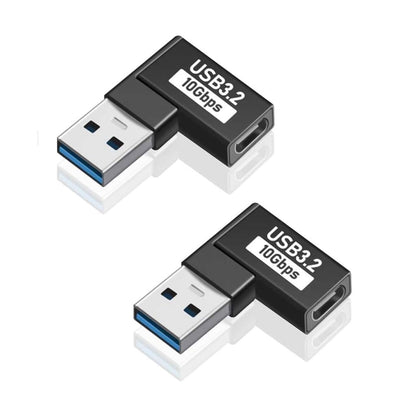 TECPHILE USB OTG Adapter pack with USB-A male to USB-C female 10Gbps connectors for universal device compatibility and fast transfer.