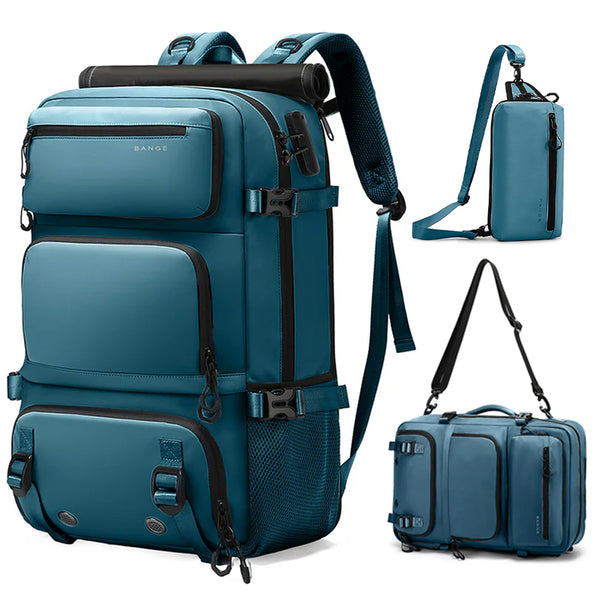 BANGE 1810 35L Large Capacity Bag Travelling Backpack with Detachable Sling Bag - 22