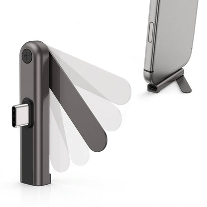 TECPHILE 240W Type C Charging Adapter with Foldable Mobile Stand