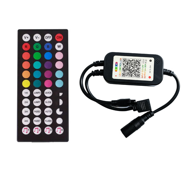 Bluetooth RGB LED Controller - Smartphone Compatible - 10 Amps/Channel -  Controller Only