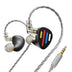 ND X12 Hybrid IEM in black finish with ergonomic eartips and braided cable, designed for immersive and balanced audio.