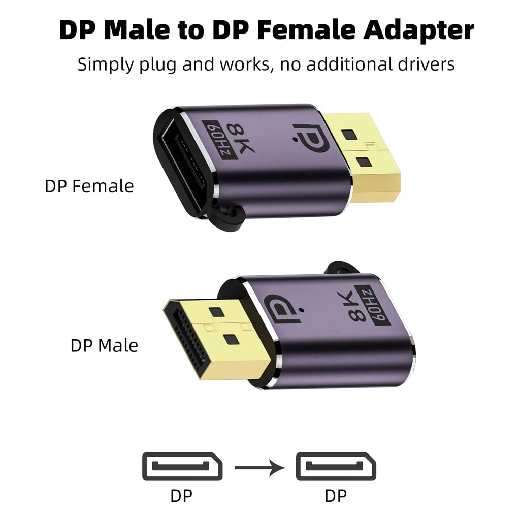TECPHILE - DisplayPort Adapter 8K@60Hz