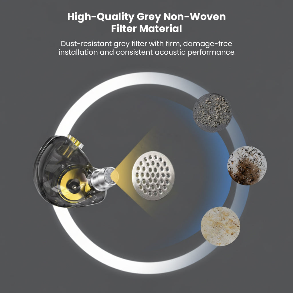 AUDIOCULAR high-quality grey non-woven filter material