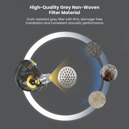 AUDIOCULAR high-quality grey non-woven filter material
