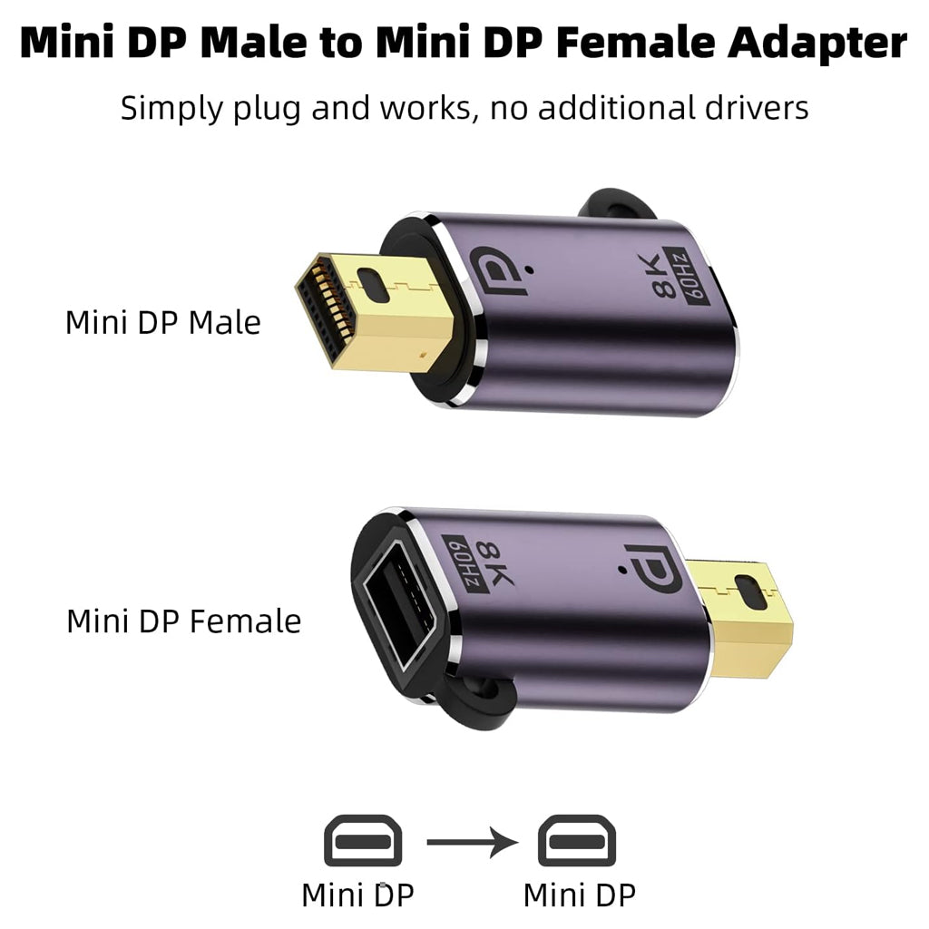 TECPHILE - DisplayPort Adapter 8K@60Hz