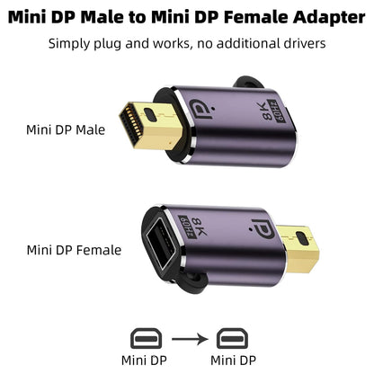 TECPHILE - DisplayPort Adapter 8K@60Hz
