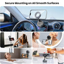TECPHILE – 360° Adjustable Magnetic Mobile Phone Holder for Car - 5