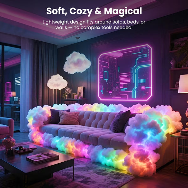 TECPHILE -  3D Custombizable DIY Cloud Light with App & Remote Control - 9