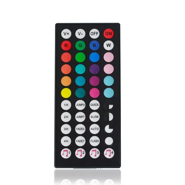 TECPHILE - Bluetooth RGB LED Strip Controller with 44 Keys Remote - 3