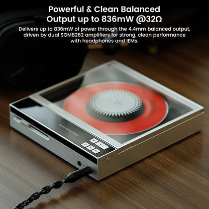Modern CD player with balanced output and wireless connectivity