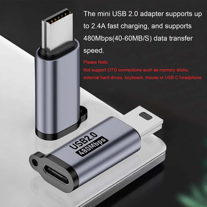 TECPHILE- Type-C USB 2.0 OTG Adapter Connector