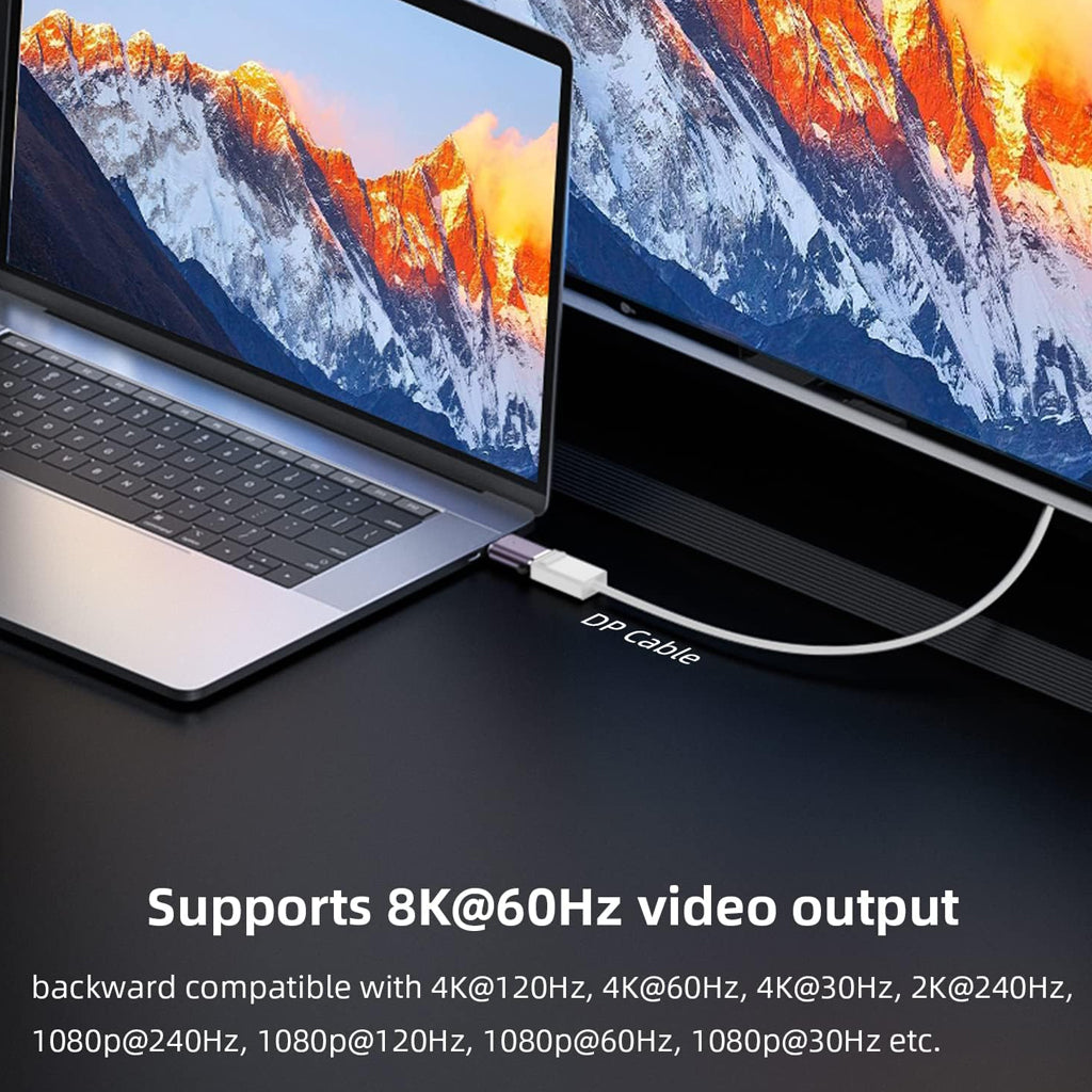 TECPHILE - DisplayPort Adapter 8K@60Hz