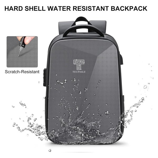 TECPHILE – SB051 Hardshell Laptop Backpack - 3