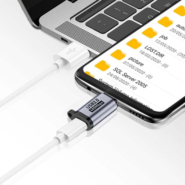 TECPHILE- Type-C USB 2.0 OTG Adapter Connector - 9