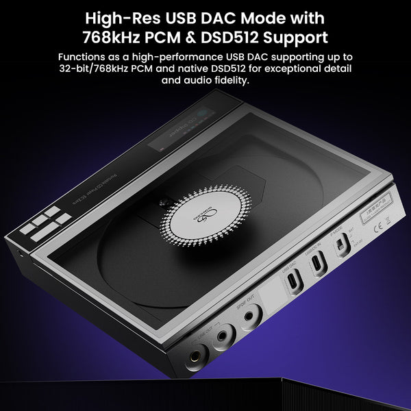 SHANLING – EC Zero AKM Portable HiFi CD Player & Ripper - 4