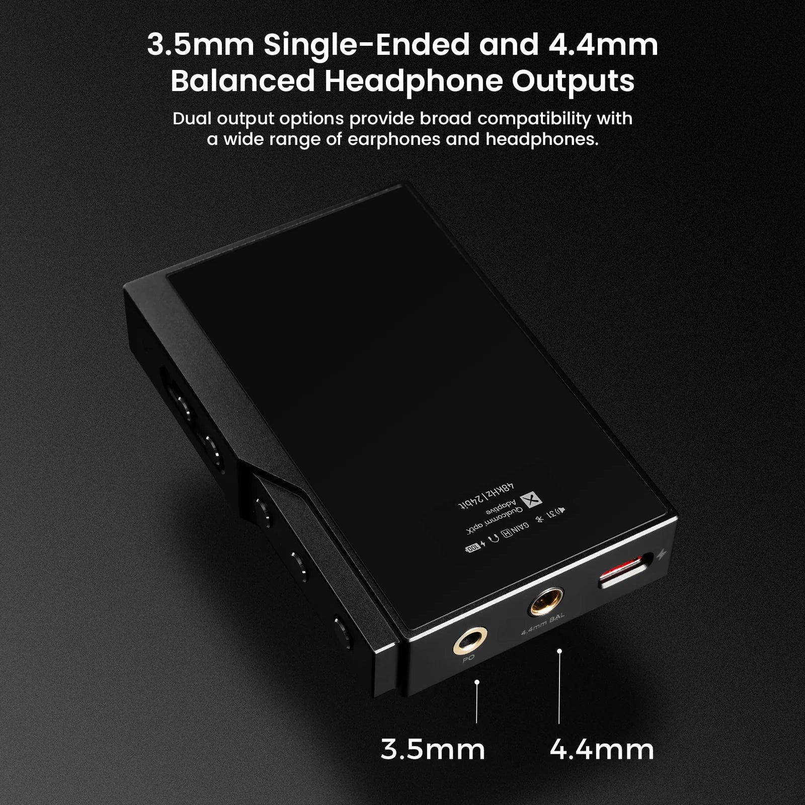 Questyle portable DAC amp with internal components and circuit board