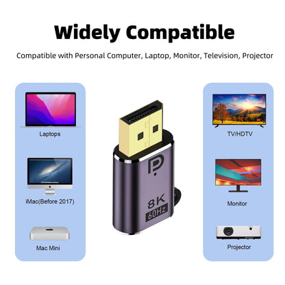 TECPHILE - DisplayPort Adapter 8K@60Hz