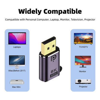 TECPHILE - DisplayPort Adapter 8K@60Hz