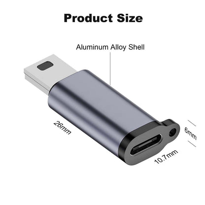 TECPHILE- Type-C USB 2.0 OTG Adapter Connector