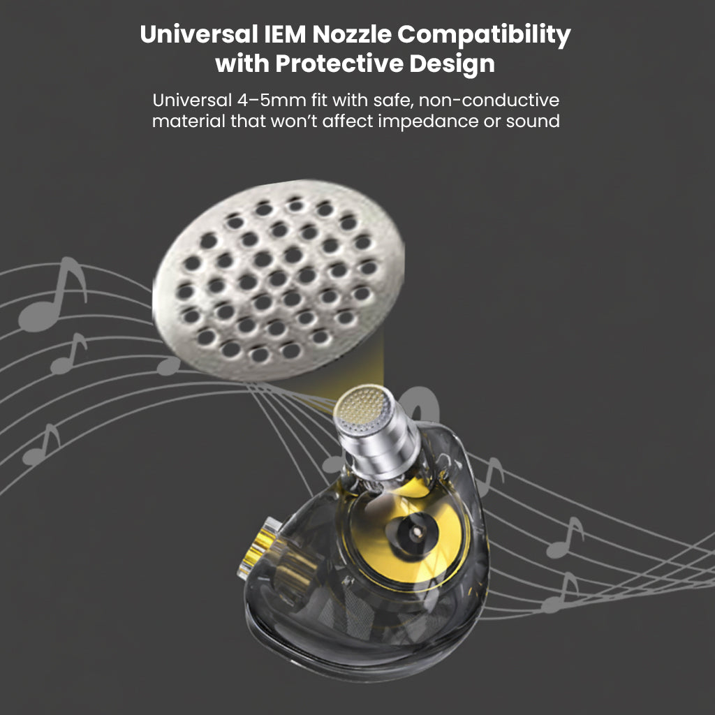 AUDIOCULAR nozzle filter compatibility with IEMs