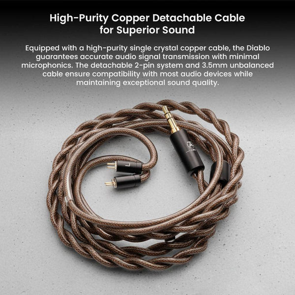 7HZ x Crinacle- Diablo 14.5mm Planar Magnetic Driver IEM - 8