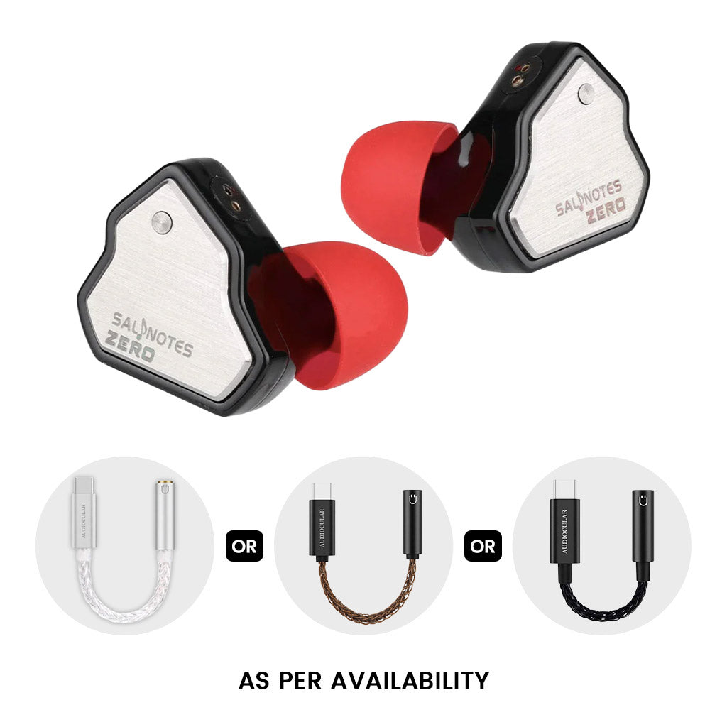 7HZ Salnotes Zero Wired IEM + AUDIOCULAR D07 Slim DAC & Amp