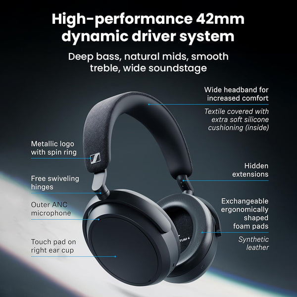 Sennheiser – Momentum 4 Wireless BT 5.2 Headphones - 7