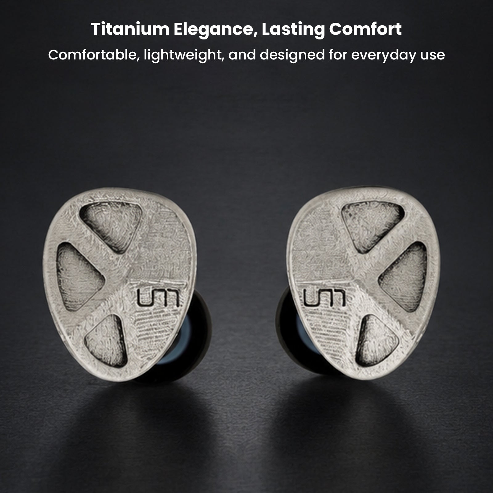 Pure titanium craftsmanship with durable and elegant shell design